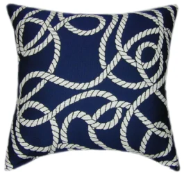 Sunbrella® Maritime Nautical Indoor/Outdoor Geometric Pillow